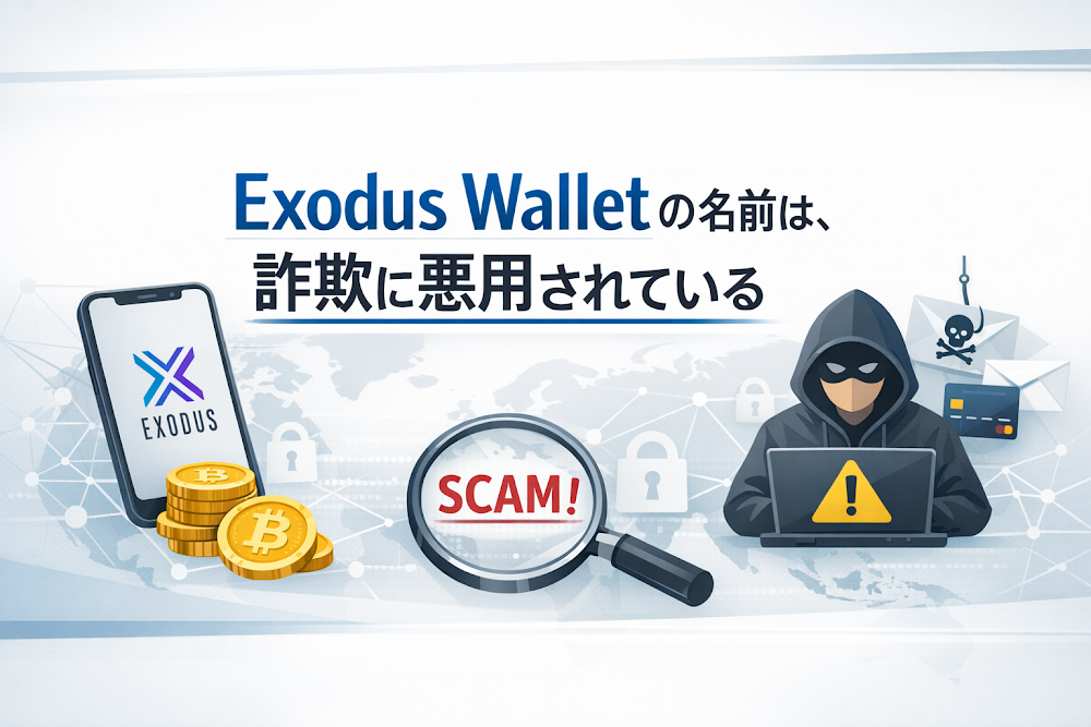 【結論】Exodus Walletの名前は、詐欺に悪用されている