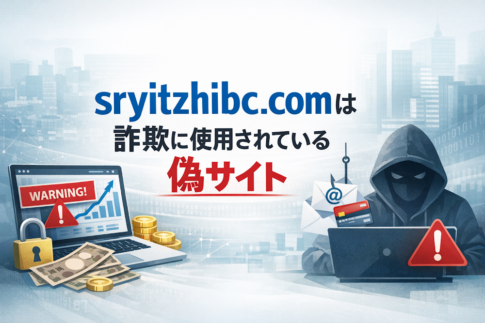 【結論】sryitzhibc.comは詐欺に使用されている偽サイト