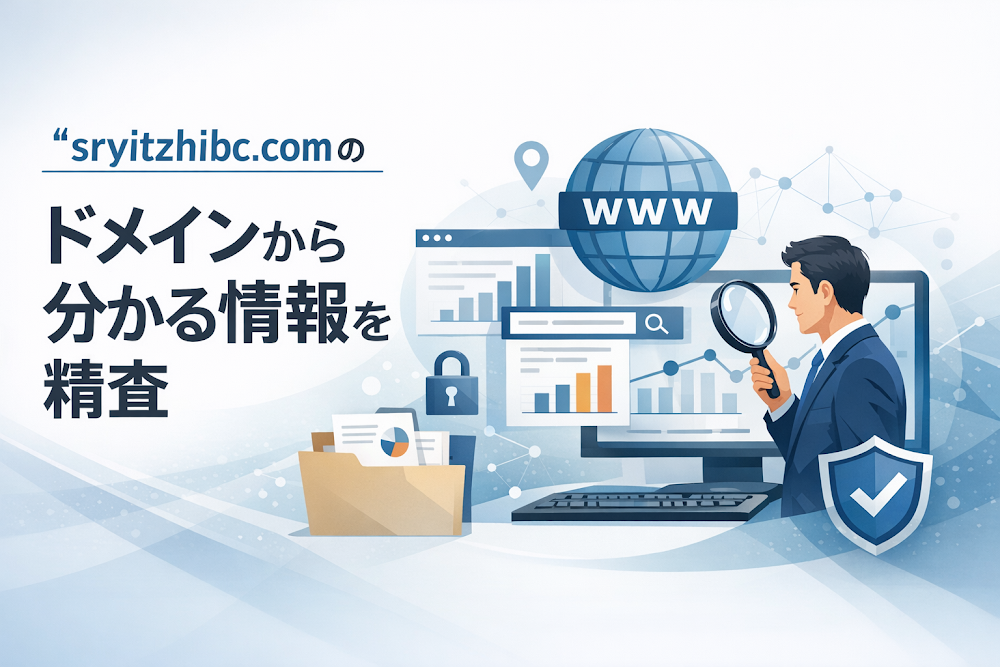 sryitzhibc.comのドメインから分かる情報を精査
