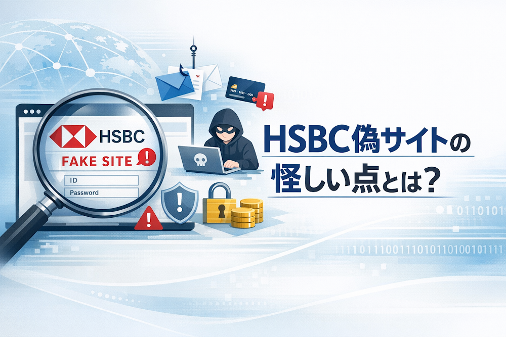 HSBC偽サイトの怪しい点とは？