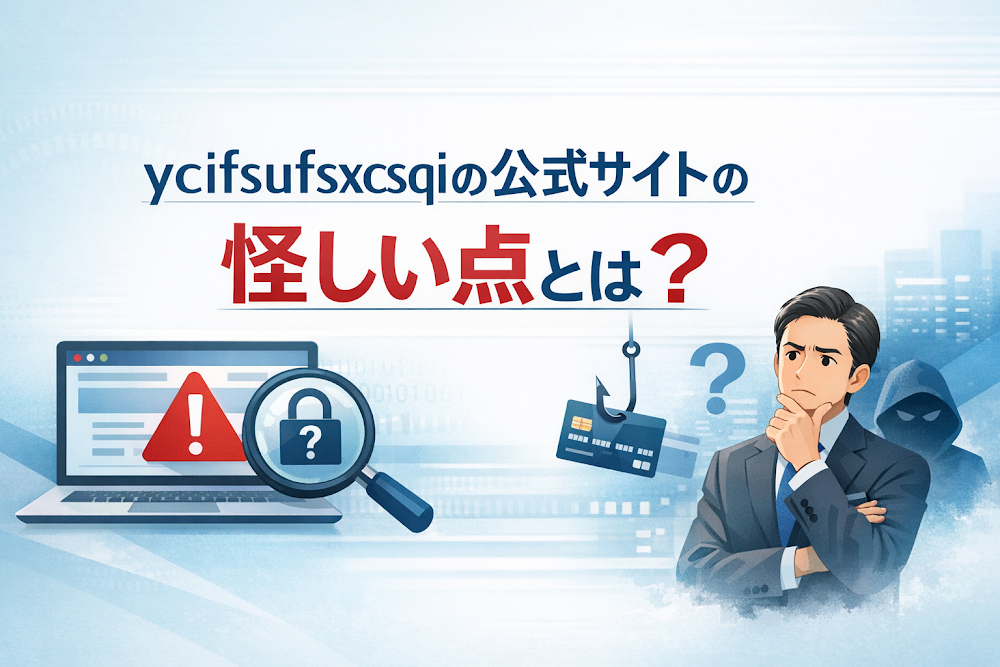 ycifsufsxcsqiの公式サイトの怪しい点とは？