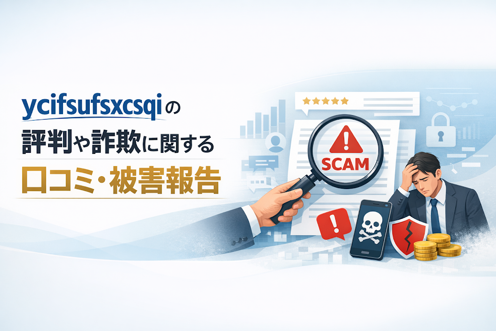 ycifsufsxcsqiの評判や詐欺に関する口コミ・被害報告