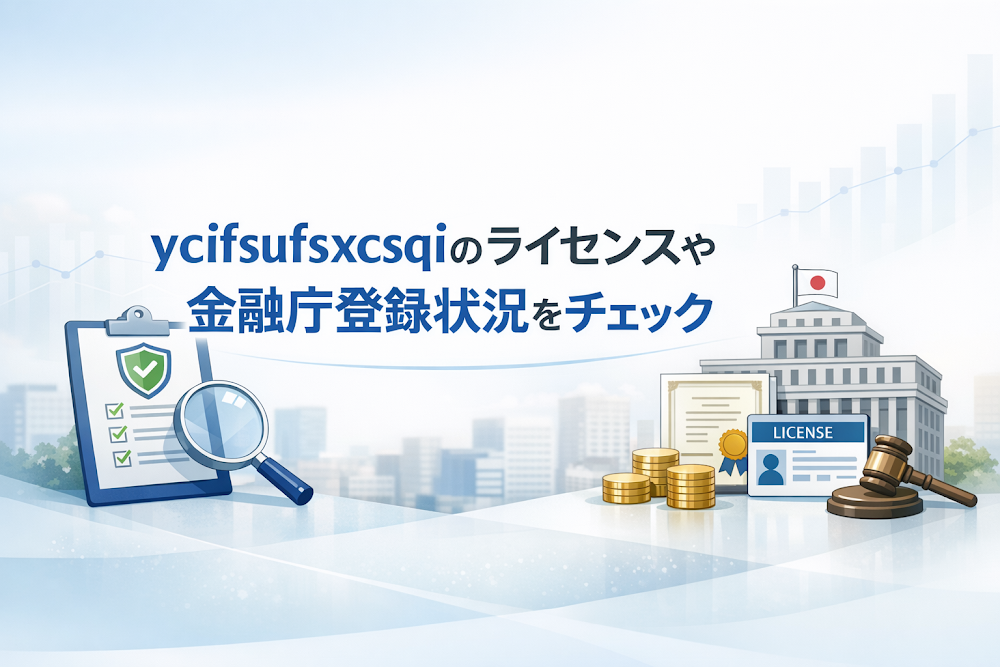 ycifsufsxcsqiのライセンスや金融庁登録状況をチェック