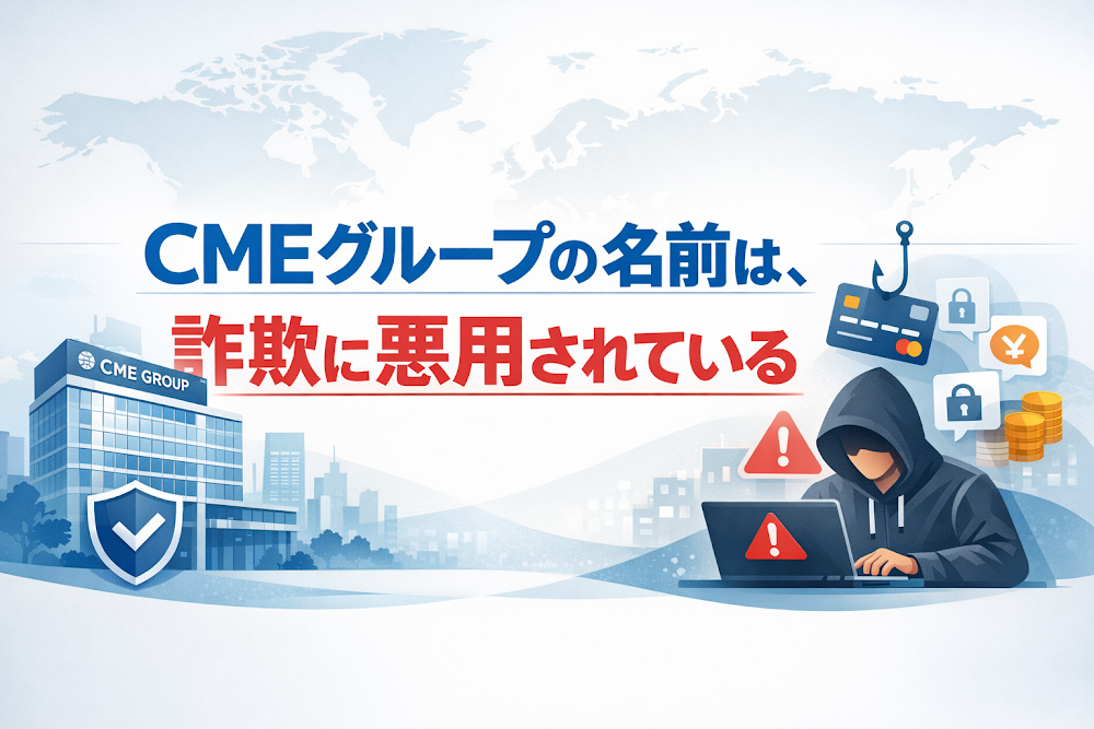 【結論】CMEグループの名前は、詐欺に悪用されている