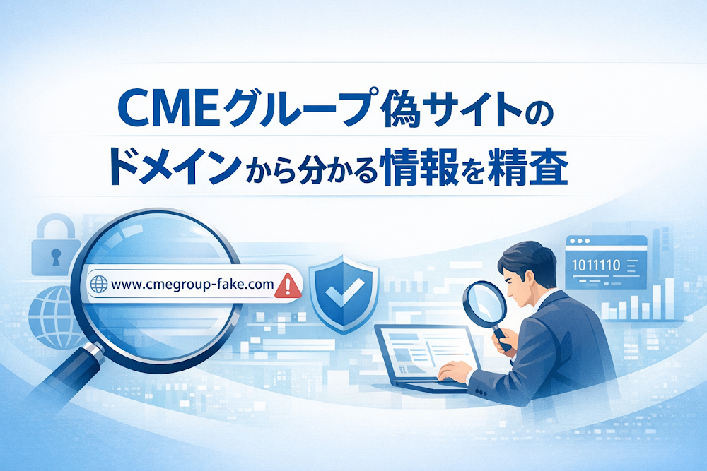 CMEグループ偽サイトのドメインから分かる情報を精査