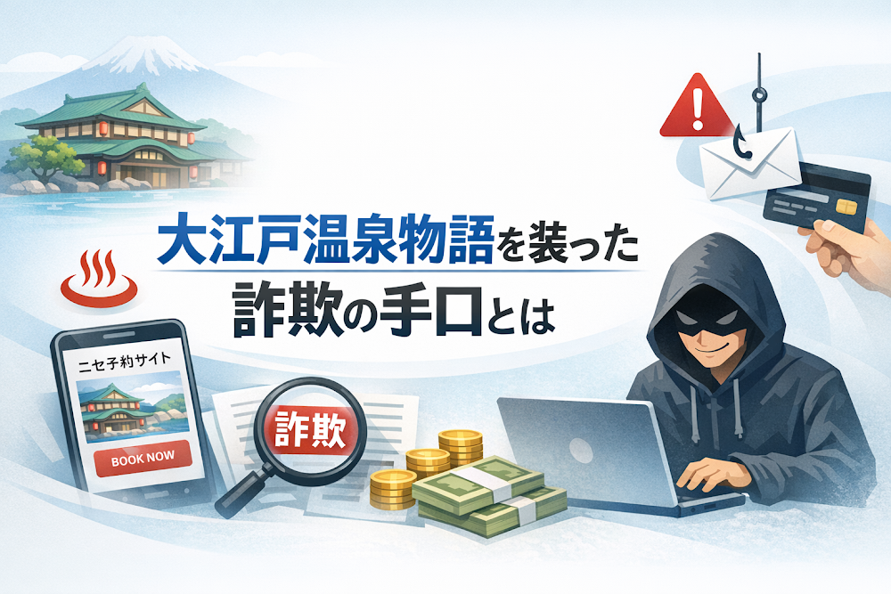 大江戸温泉物語を装った詐欺の手口とは