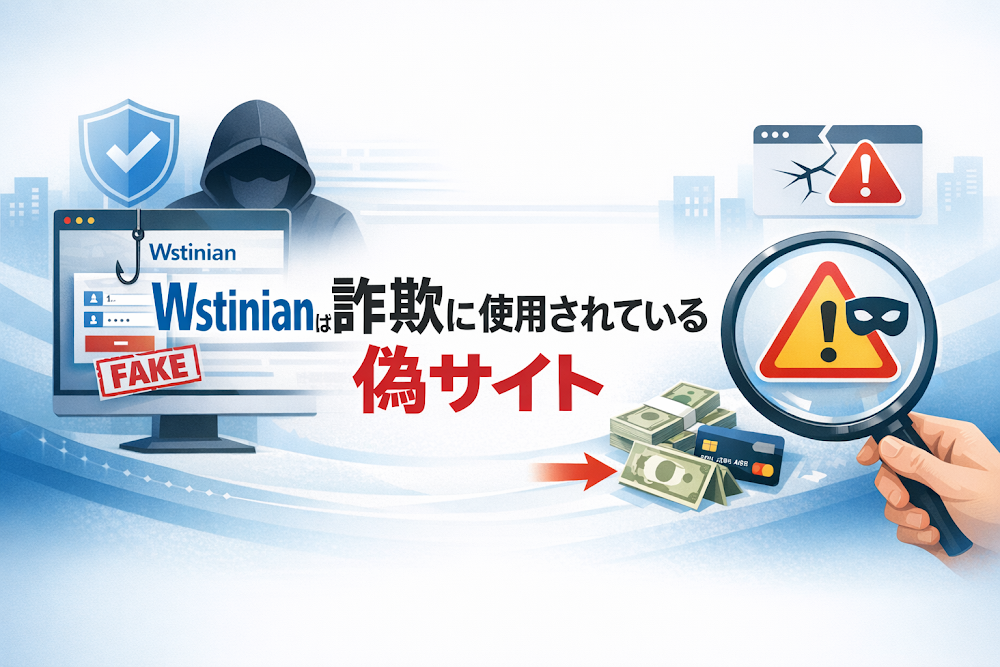 【結論】Wstinianは詐欺に使用されている偽サイト