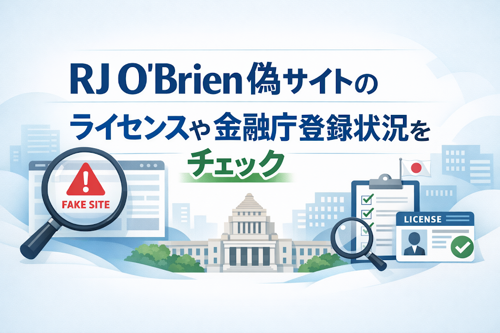 RJ O'Brien偽サイトのライセンスや金融庁登録状況をチェック