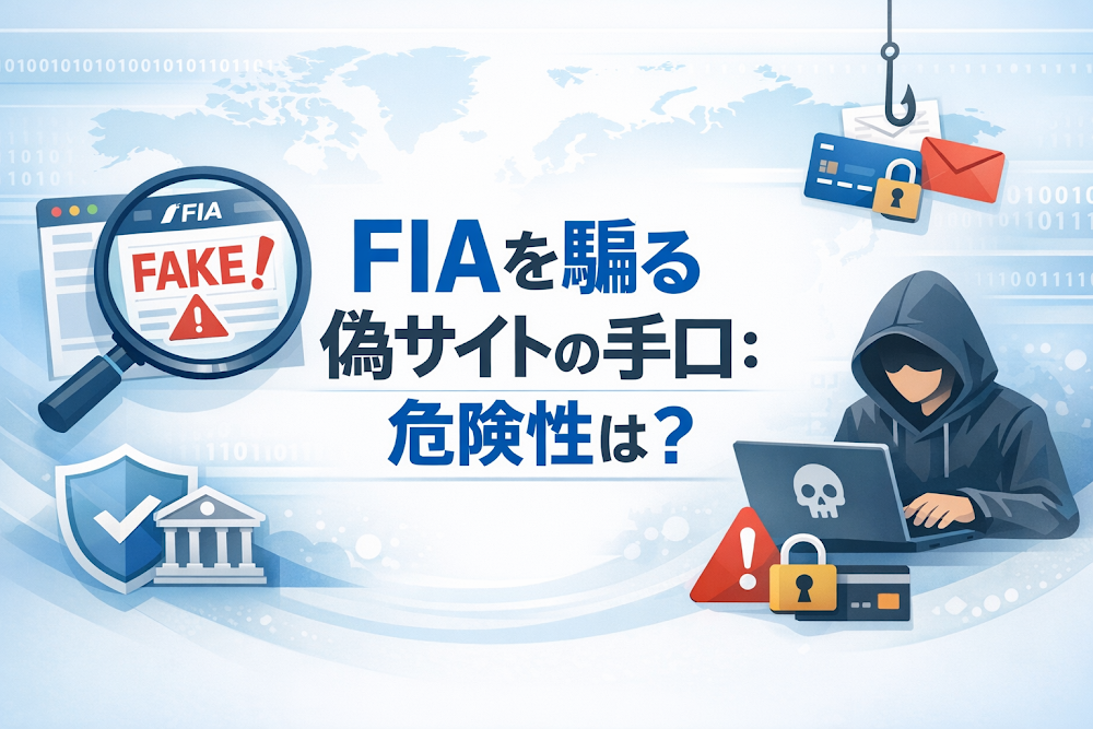 FIAを騙る偽サイトの手口：危険性は？