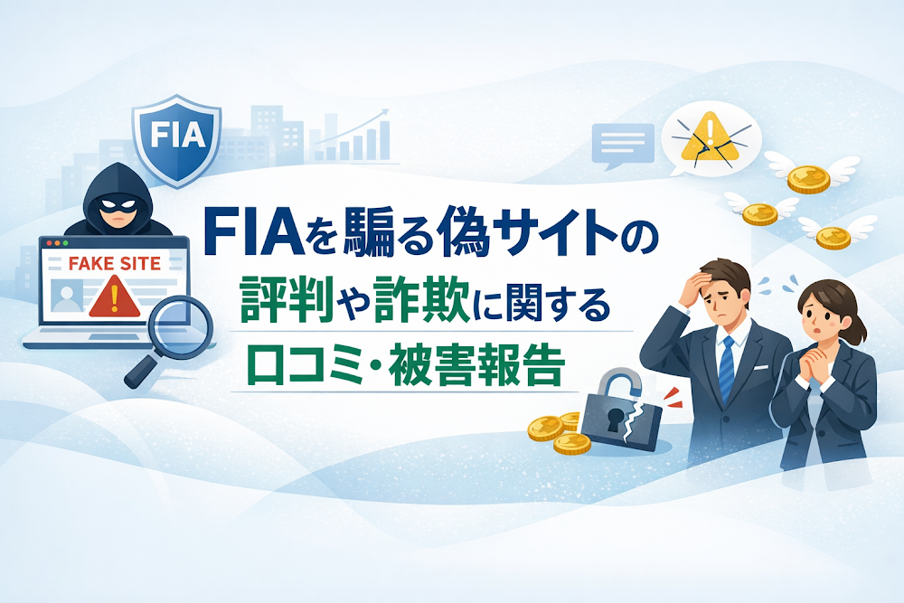 FIAを騙る偽サイトの評判や詐欺に関する口コミ・被害報告