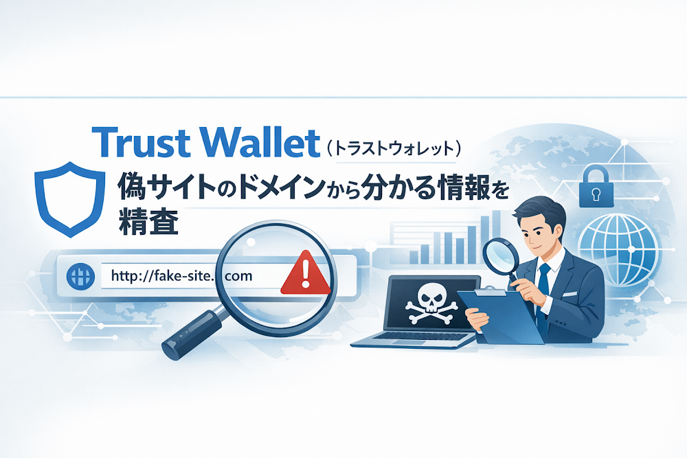 Trust Wallet（トラストウォレット）偽サイトのドメインから分かる情報を精査
