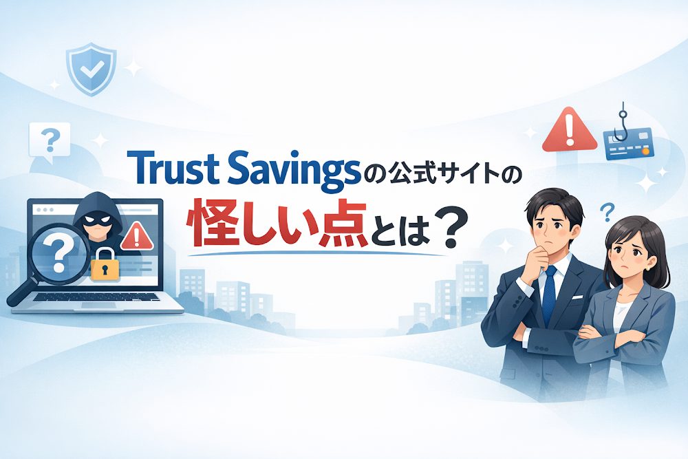 Trust Savingsの公式サイトの怪しい点とは？