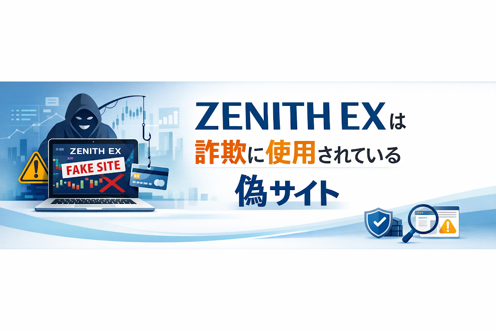 【結論】ZENITH EXは詐欺に使用されている偽サイト