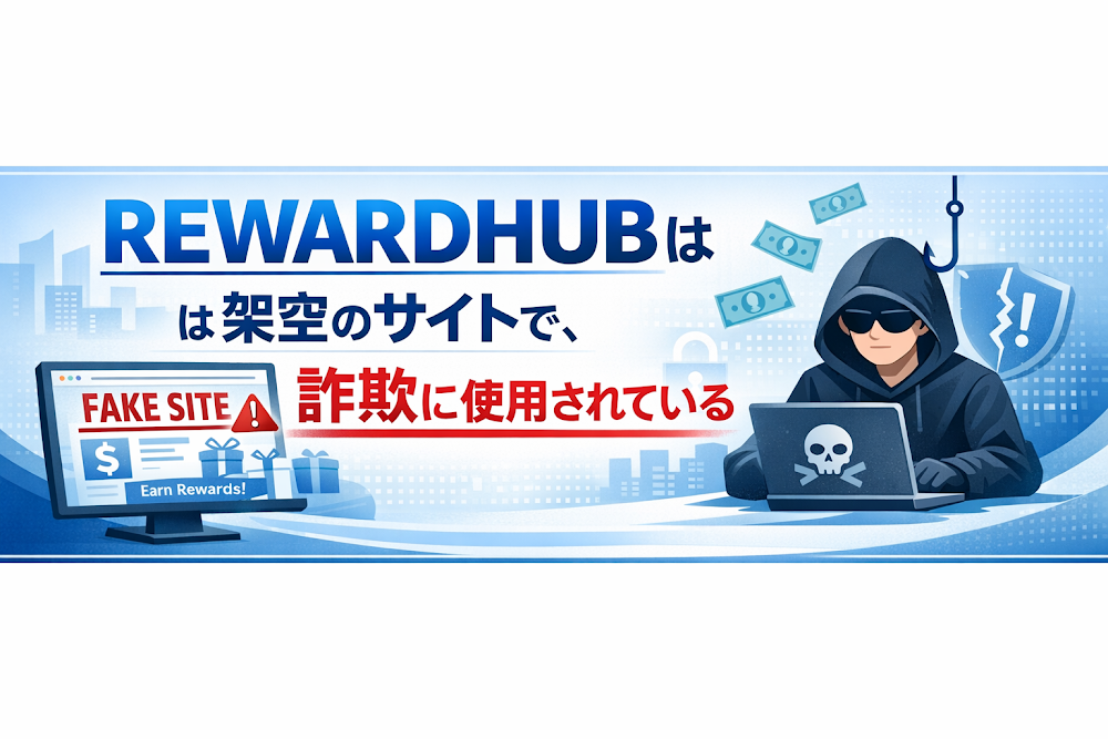 【結論】REWARDHUBは架空のサイトで、詐欺に使用されている