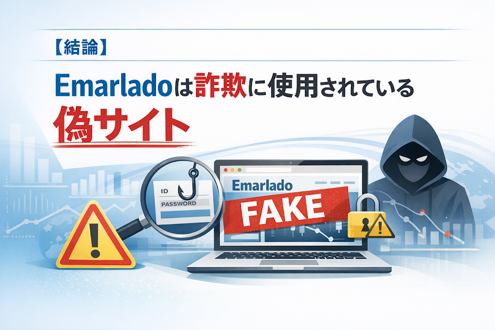 【結論】Emarladoは詐欺に使用されている偽サイト