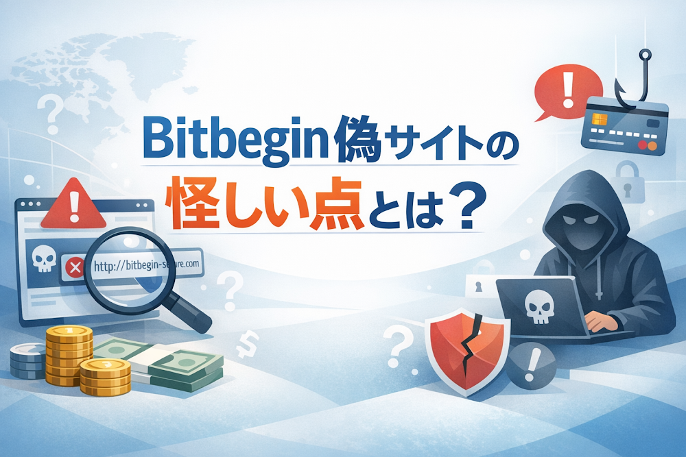 Bitbegin偽サイトの怪しい点とは?