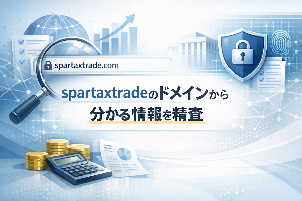 spartaxtradeのドメインから分かる情報を精査