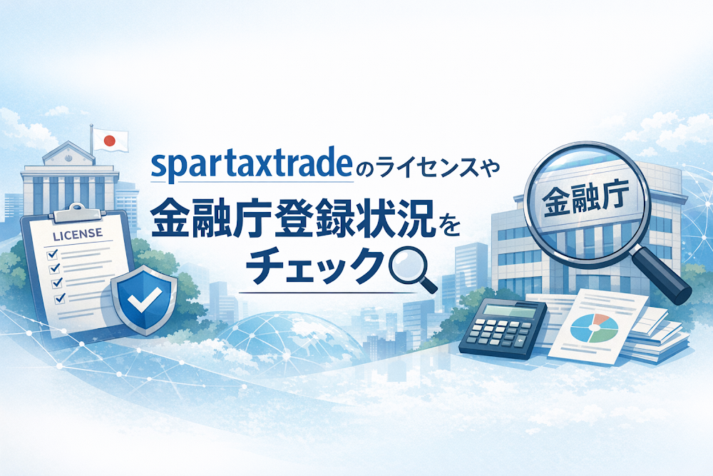 spartaxtradeのライセンスや金融庁登録状況をチェック