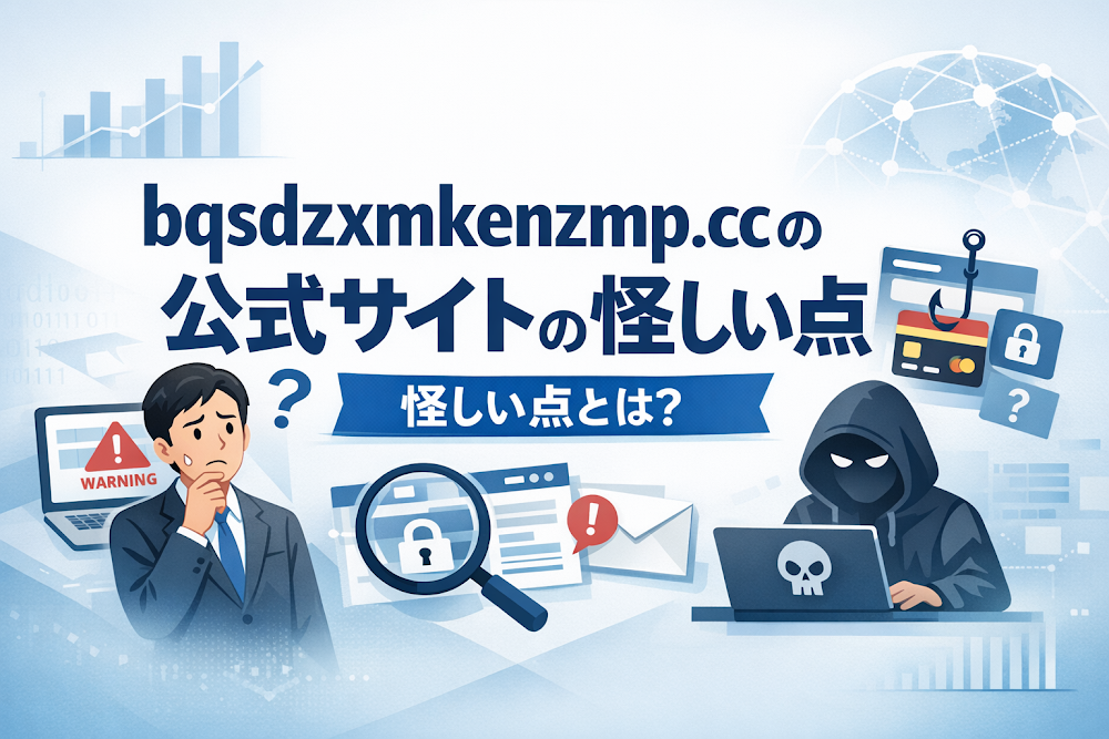 bqsdzxmkenzmp.ccの公式サイトの怪しい点とは？