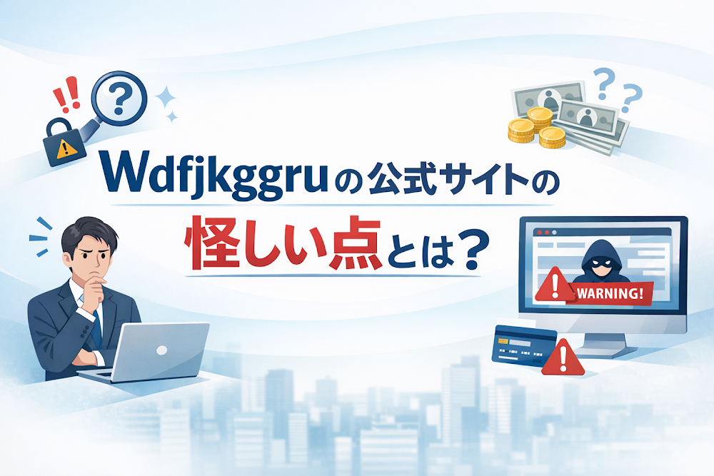 Wdfjkggruの公式サイトの怪しい点とは？