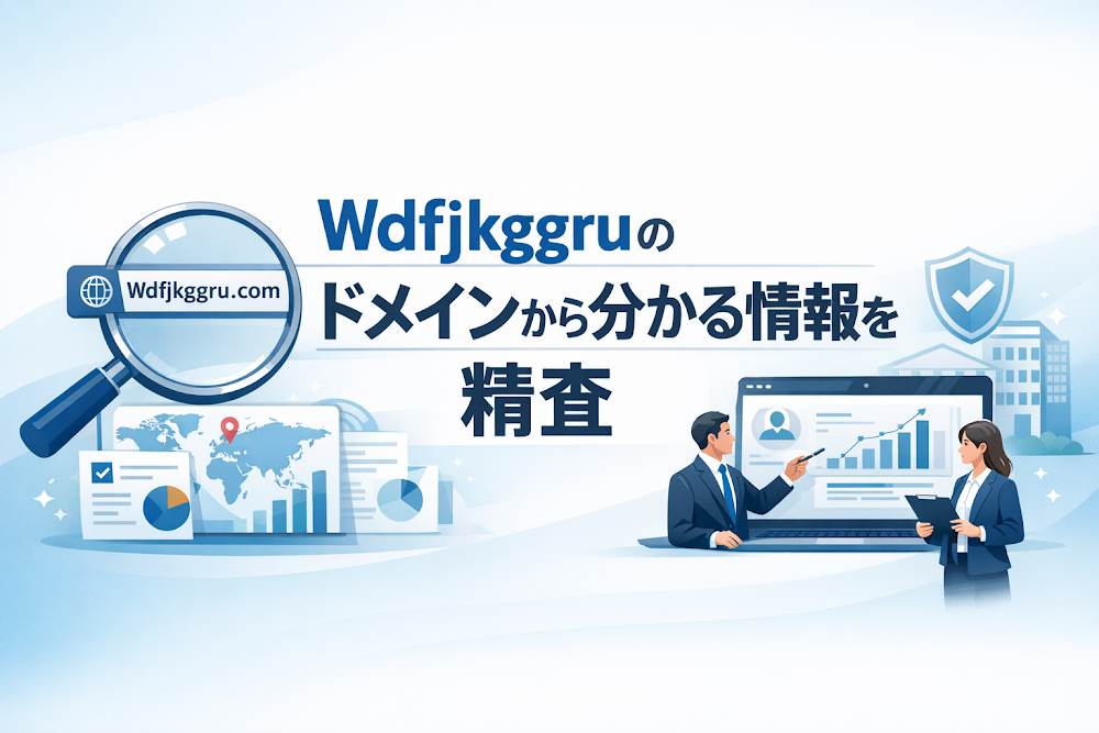 Wdfjkggruのドメインから分かる情報を精査