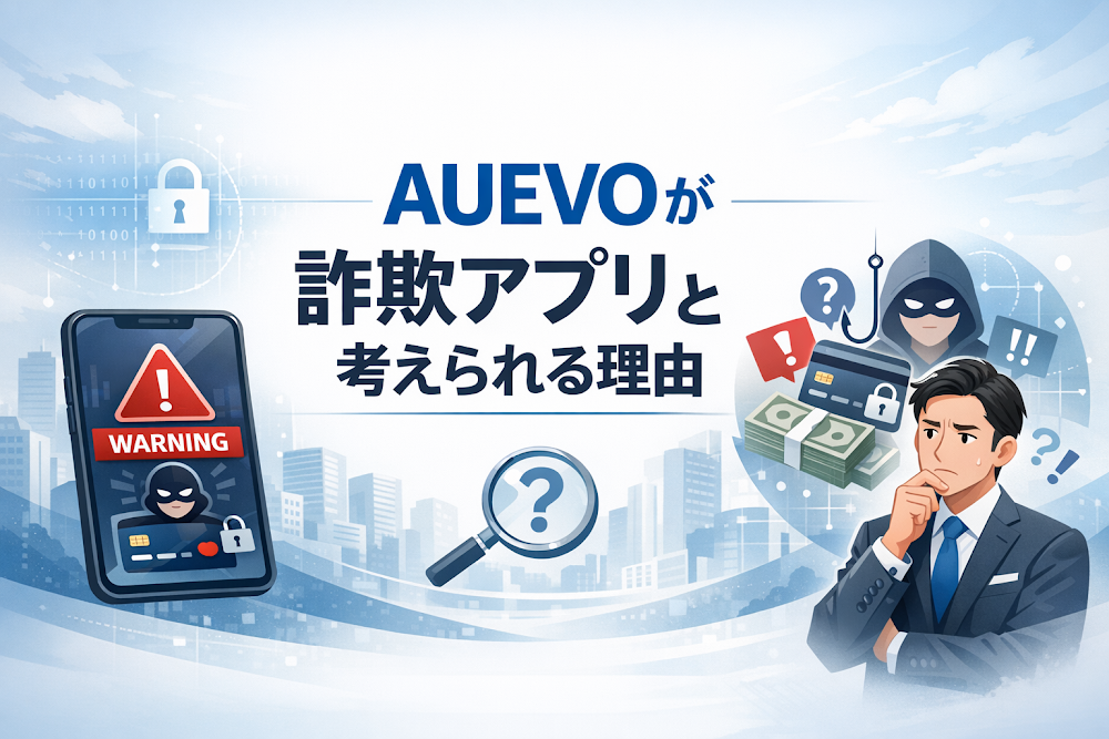 AUEVOが詐欺アプリと考えられる理由