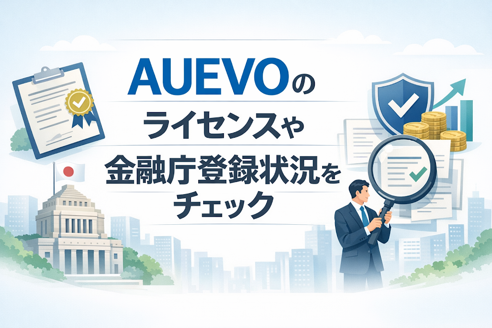 AUEVOのライセンスや金融庁登録状況をチェック