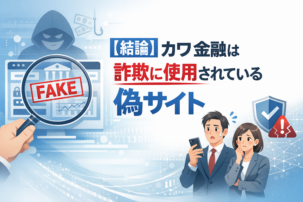 【結論】カワ金融は詐欺に使用されている偽サイト