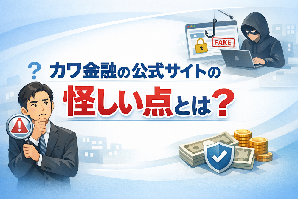 カワ金融の公式サイトの怪しい点とは?