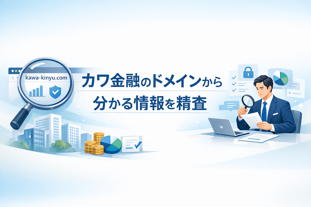 カワ金融のドメインから分かる情報を精査
