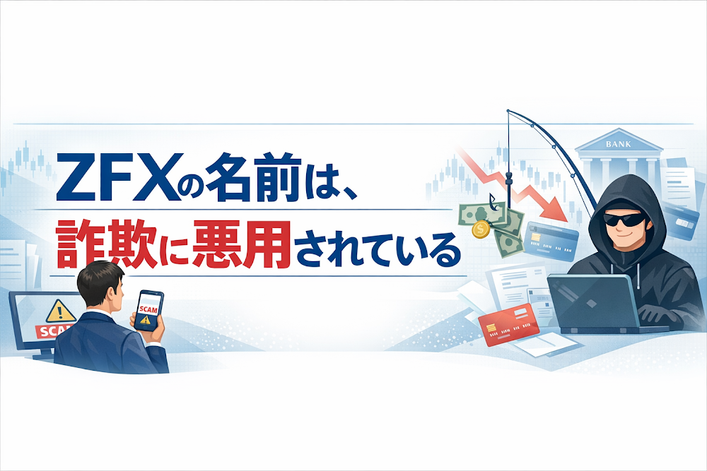 【結論】ZFXの名前は、詐欺に悪用されている