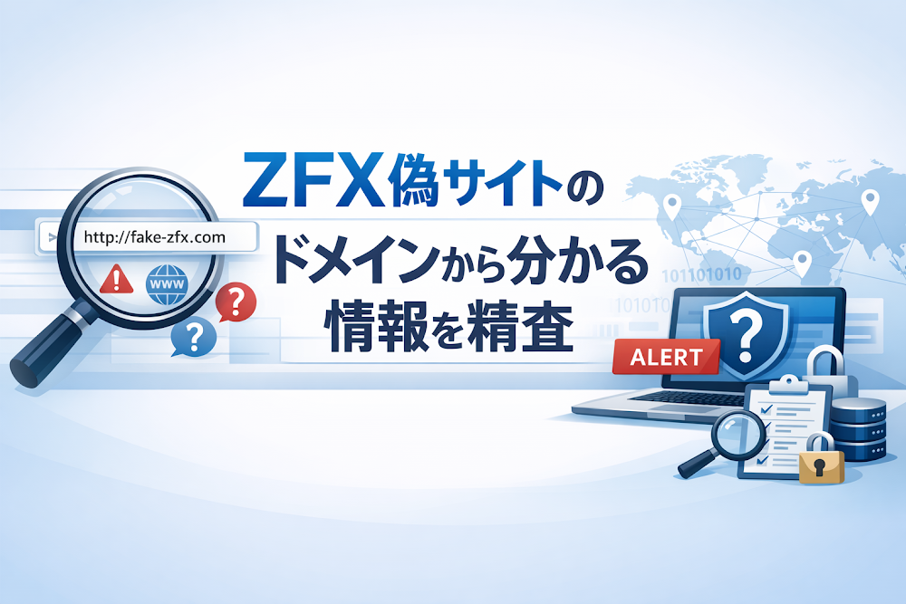 ZFX偽サイトのドメインから分かる情報を精査