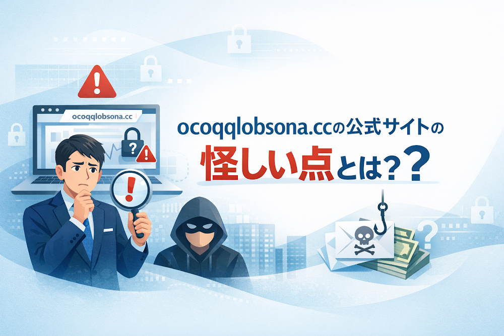 ocoqglobsona.ccの公式サイトの怪しい点とは？