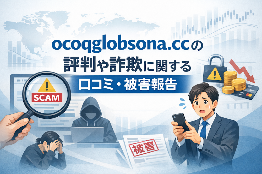 ocoqglobsona.ccの評判や詐欺に関する口コミ・被害報告
