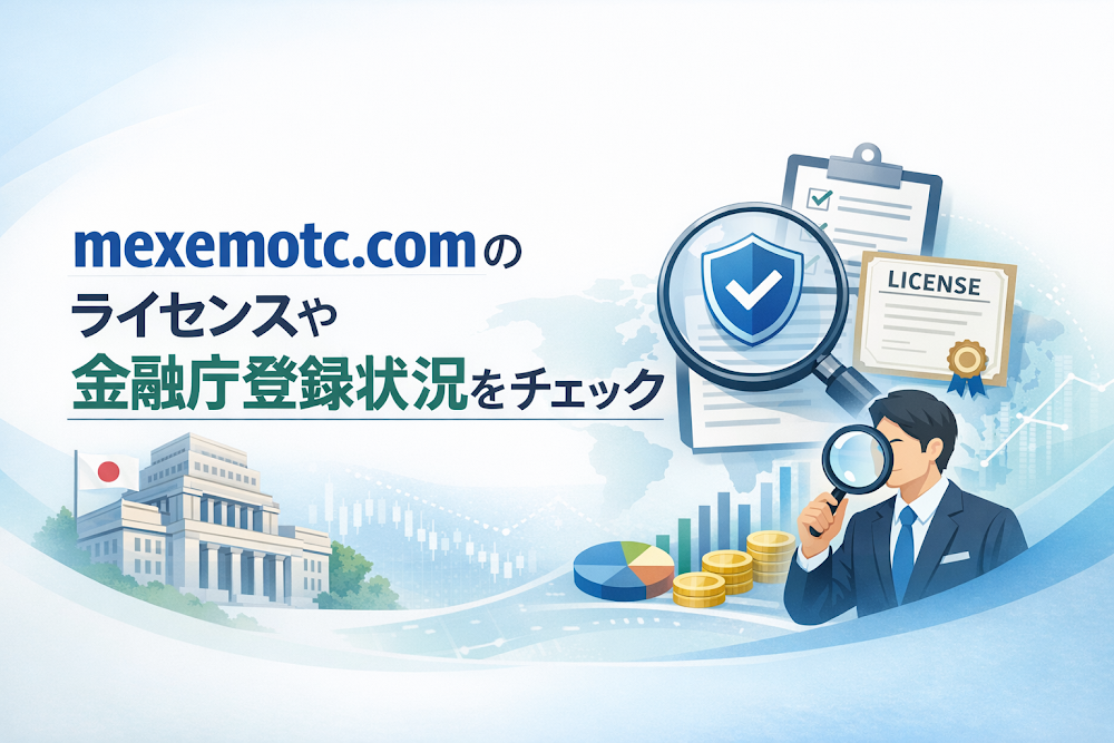 mexemotc.comのライセンスや金融庁登録状況をチェック