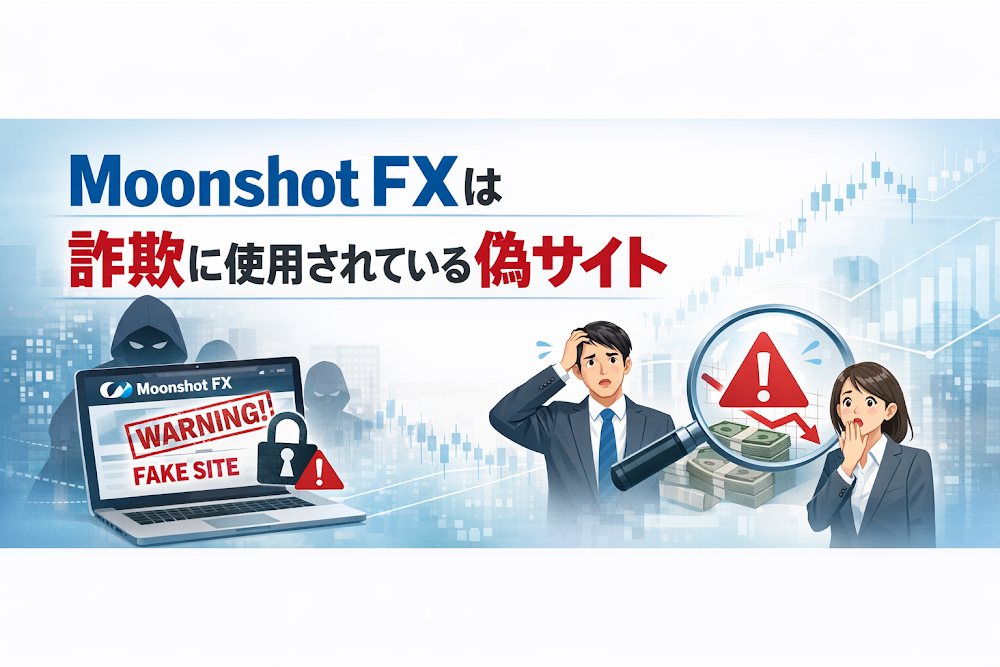 【結論】Moonshot FXは詐欺に使用されている偽サイト