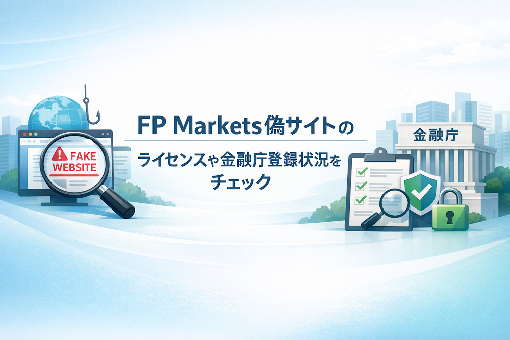 FP Markets偽サイトのライセンスや金融庁登録状況をチェック