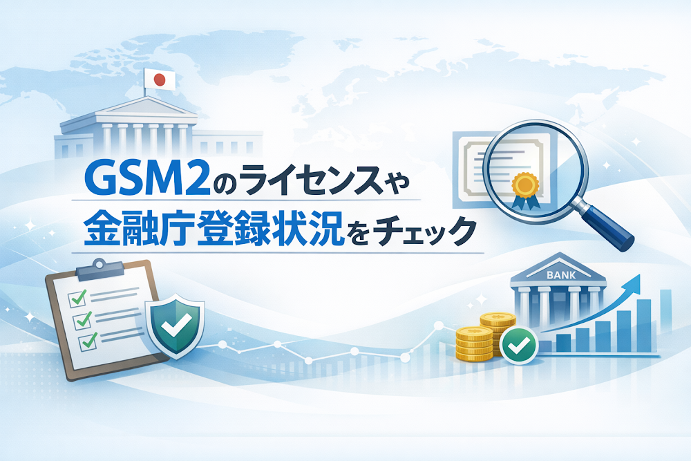 GSM2のライセンスや金融庁登録状況をチェック