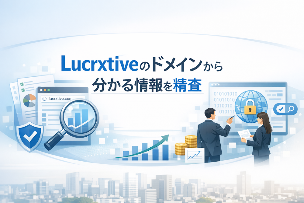 Lucrxtiveのドメインから分かる情報を精査