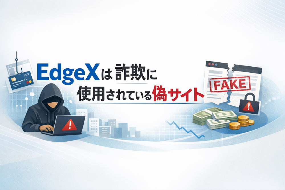 【結論】EdgeXは詐欺に使用されている偽サイト