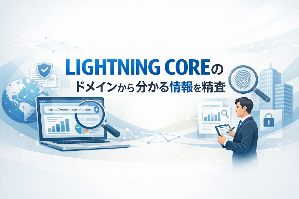 LIGHTNING COREのドメインから分かる情報を精査