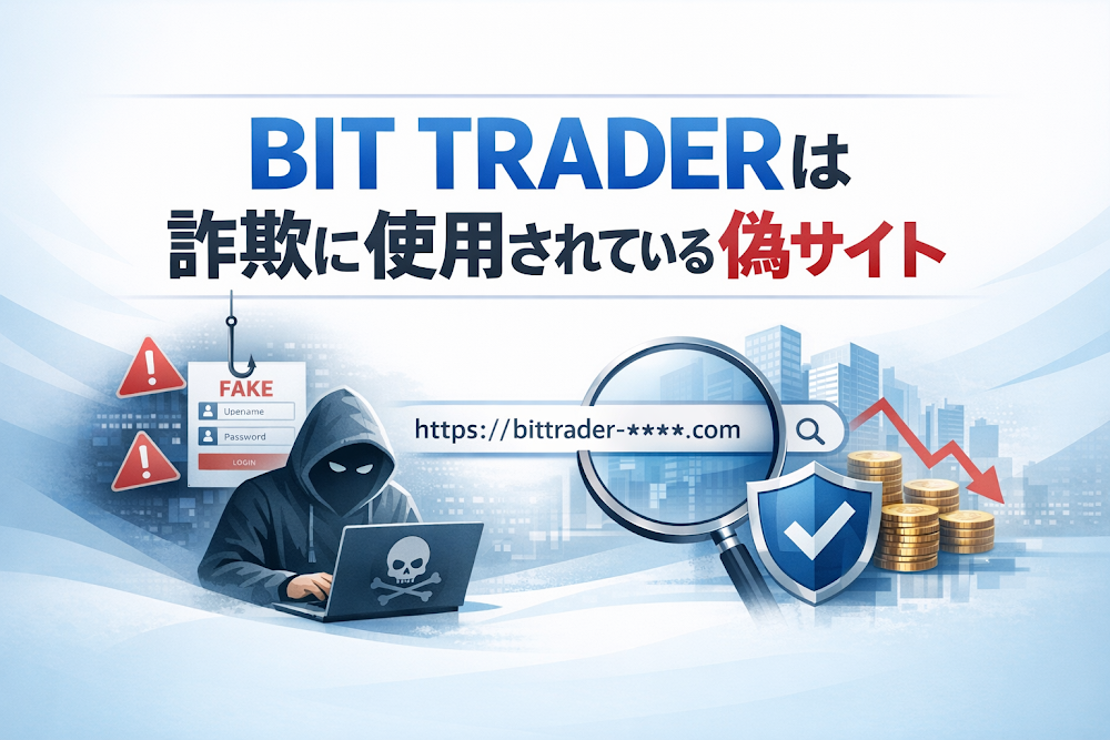 【結論】BIT TRADERは詐欺に使用されている偽サイト