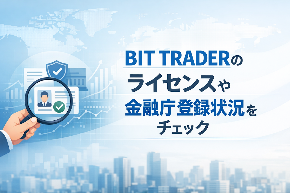 BIT TRADERのライセンスや金融庁登録状況をチェック