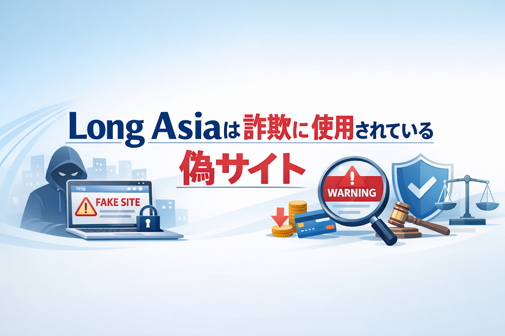 【結論】Long Asiaは詐欺に使用されている偽サイト