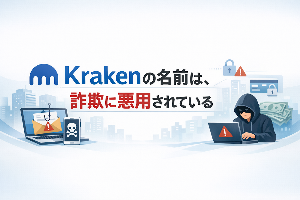 【結論】Krakenの名前は、詐欺に悪用されている