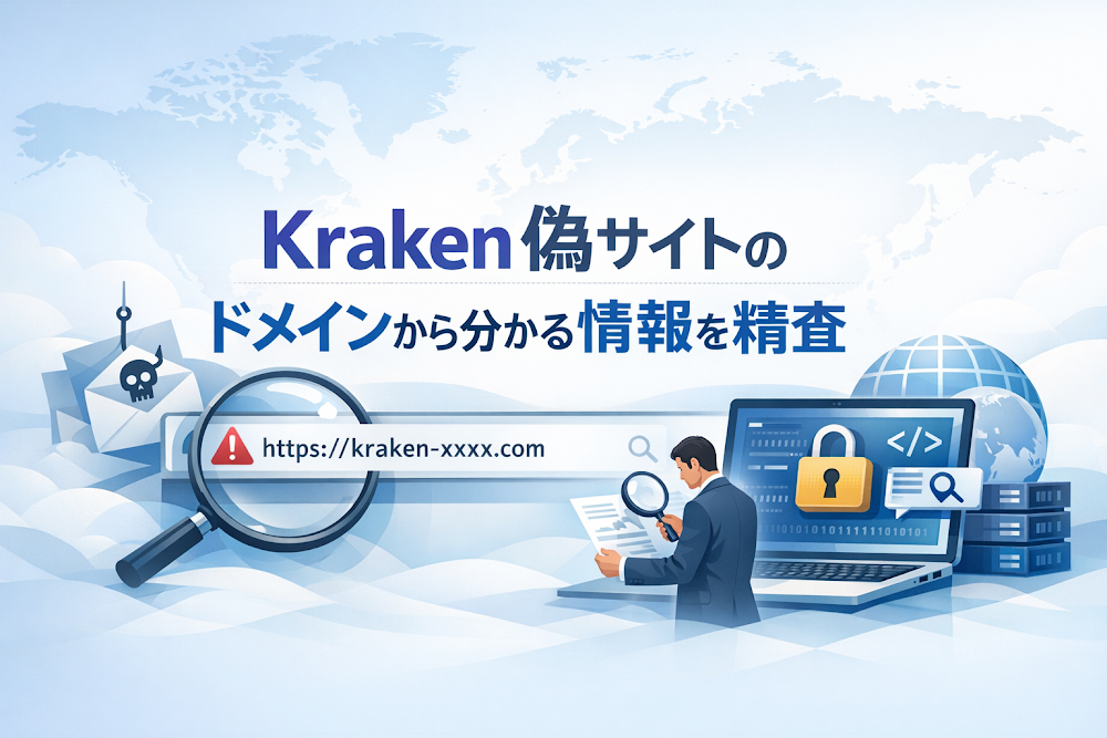 Kraken偽サイトのドメインから分かる情報を精査