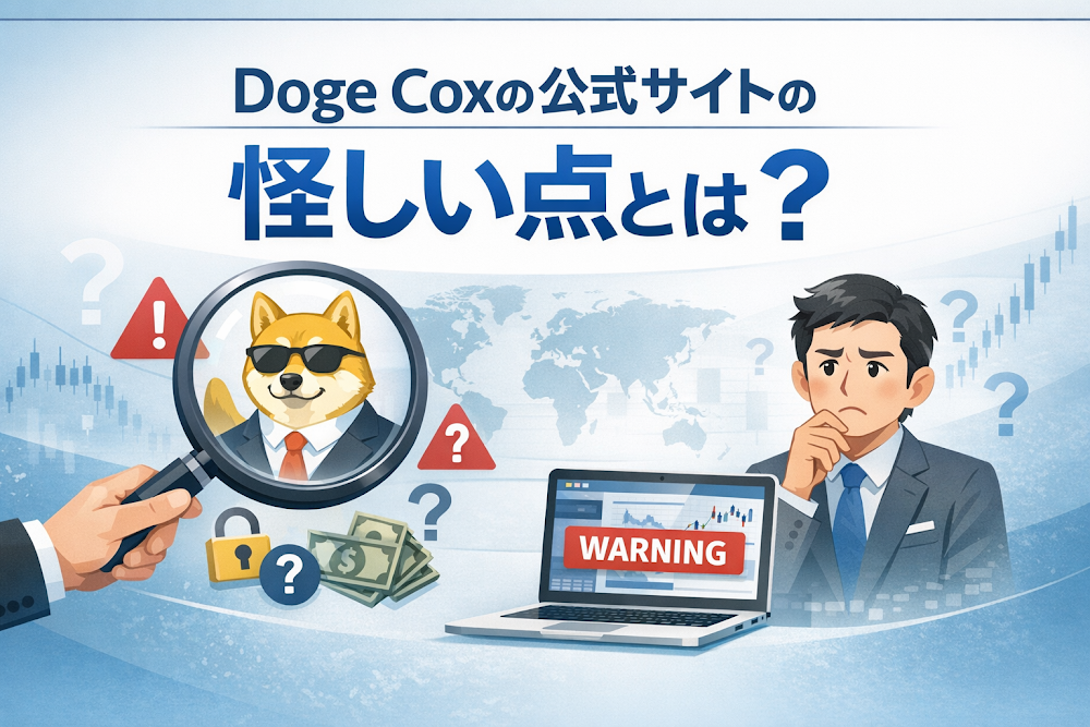 Doge Coxの公式サイトの怪しい点とは？
