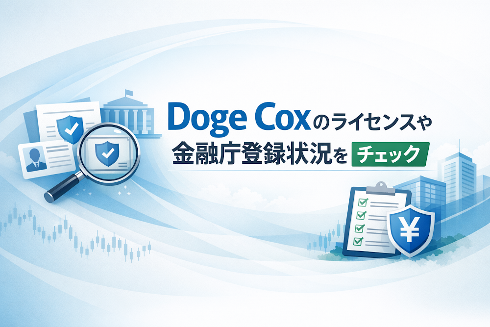 Doge Coxのライセンスや金融庁登録状況をチェック