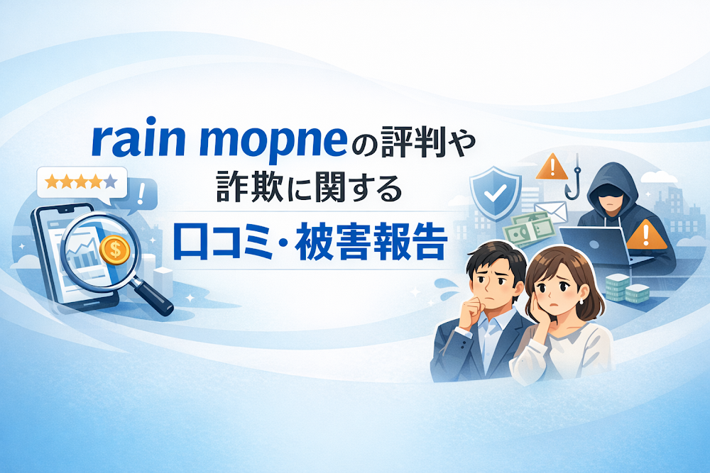 rain mopneの評判や詐欺に関する口コミ・被害報告