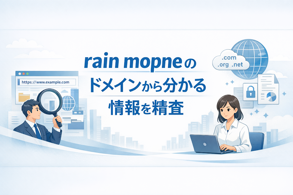 rain mopneのドメインから分かる情報を精査